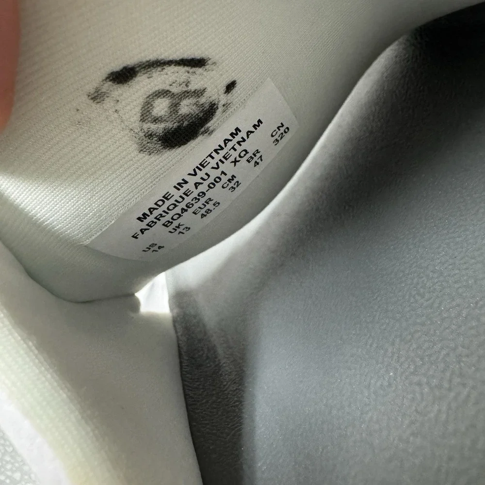 Nike Offcourt Slide Dark Grey White BQ4639-001 Slipper Slides Men's Size 14